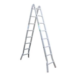 Thang nhôm chữ A gấp 2 đoạn khóa sập tự động 2.5m Nikita NIKA25