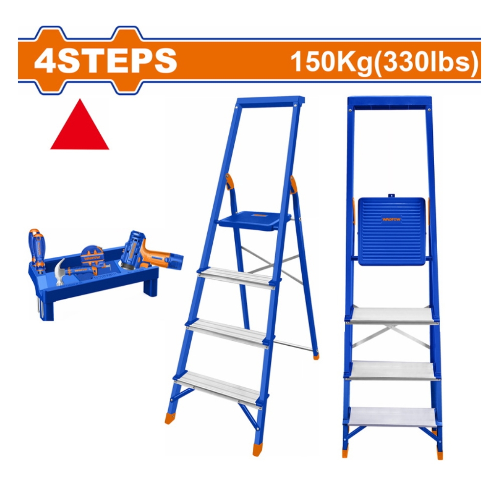 Thang nhôm ghế gia đình 4 bậc 1.35 m Wadfow WLD1H04