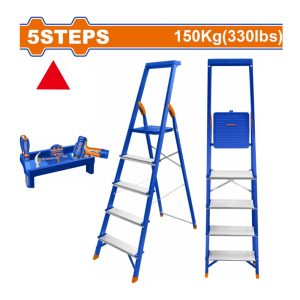 Thang nhôm ghế gia đình 5 bậc 1.56 m Wadfow WLD1H05