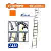 Thang xếp kéo dài 2×8 bậc 3.96 m Wadfow WLD8H16