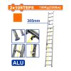 Thang xếp kéo dài 2×10 bậc 5.18 m Wadfow WLD8H20