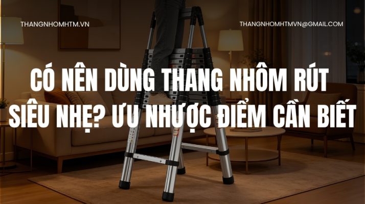 Thang nhôm rút siêu nhẹ