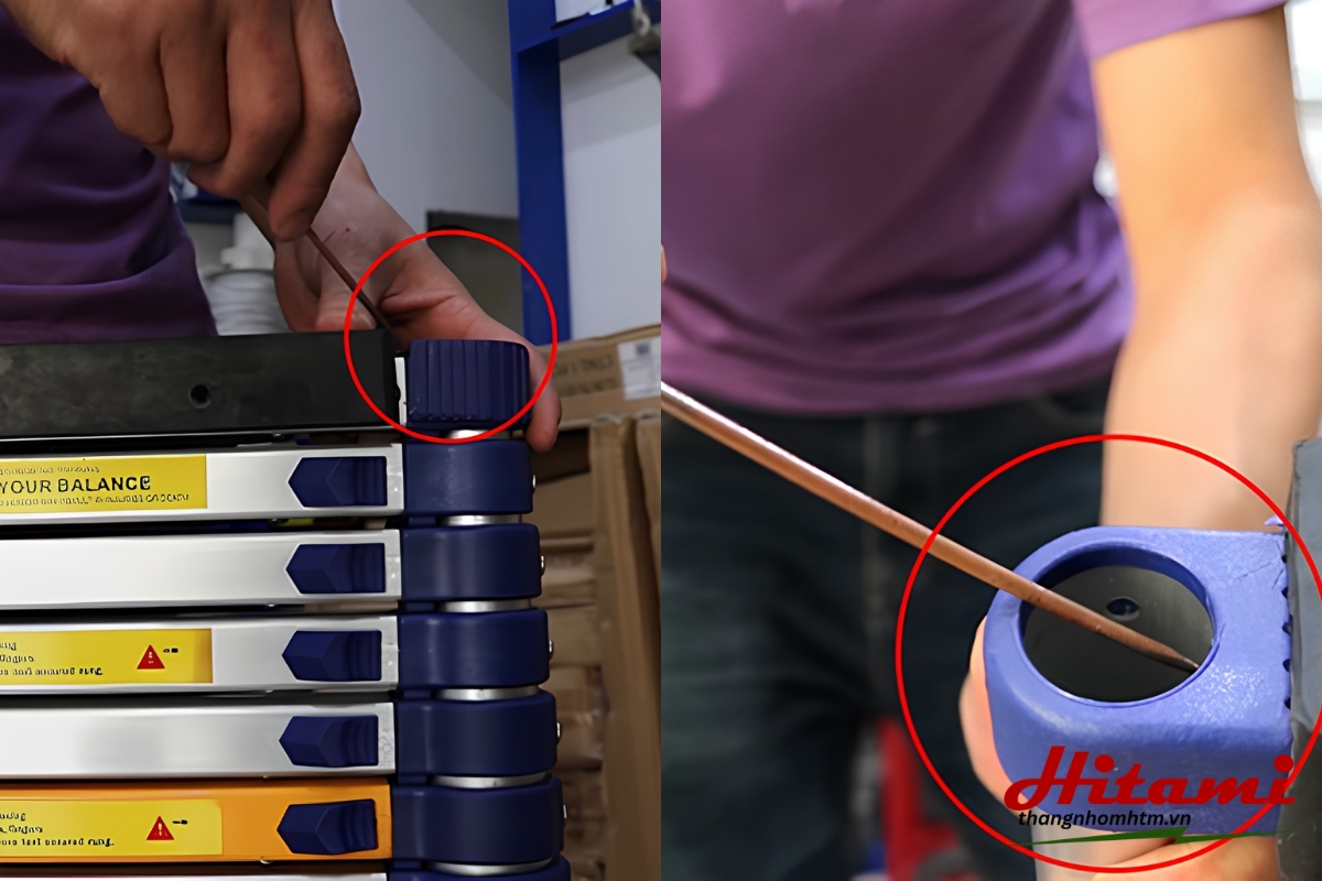 Bắt đầu tháo từ bậc trên cùng